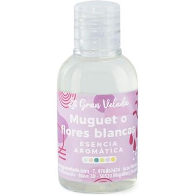 GRAN VELADA Essence aromatique de fleurs blanches de muguet Notes douces et délicates Idéal pour cosmétique et parfumerie Enveloppez vos créations avec un parfum floral 50 ml GRAN VELADA Essence aromatique de fleurs blanches de muguet Notes douces et délicates Idéal pour cosmétique et parfumerie Enveloppez vos créations avec un parfum floral 50 ml