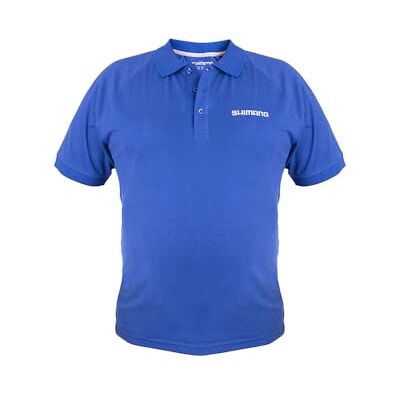SHIMANO Short Sleeve Polo Blue XXXL SHIMANO Short Sleeve Polo Blue XXXL