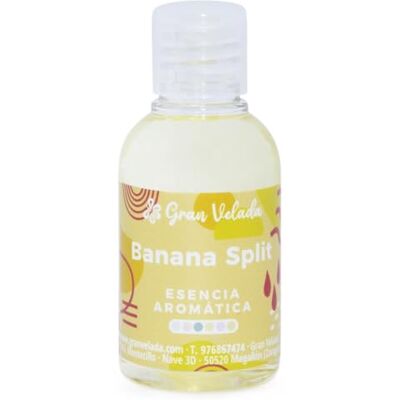 GRAN VELADA Essence aromatique Banana Split Parfum doux et fruité pour savons, bougies, cosmétiques, parfums, désodorisants Arôme intense de bananier 10 % d'utilisation en bougies 50 ml GRAN VELADA Essence aromatique Banana Split Parfum doux et fruité pour savons, bougies, cosmétiques, parfums, désodorisants Arôme intense de bananier 10 % d'utilisation en bougies 50 ml