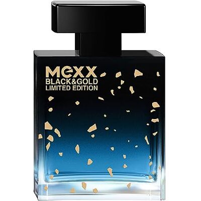 Mexx Black & Gold Eau de toilette pour homme Édition limitée Parfum boisé et fruité 50 ml Mexx Black & Gold Eau de toilette pour homme Édition limitée Parfum boisé et fruité 50 ml