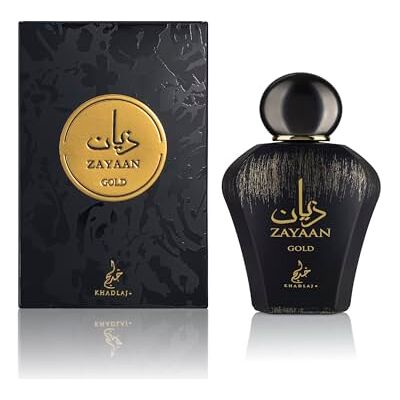 KHADLAJ PERFUMES Zayaan Gold Eau De Parfum pour Homme de Khadlaj Parfums Parfum prune, cannelle et notes boisées Parfum doux, épicé et chaud longue durée KHADLAJ PERFUMES Zayaan Gold Eau De Parfum pour Homme de Khadlaj Parfums Parfum prune, cannelle et notes boisées Parfum doux, épicé et chaud longue durée