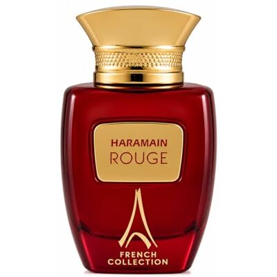 Al Haramain Rouge French Collection Eau de parfum en flacon vaporisateur 100 ml pour femme Parfum de luxe Parfum arabe unisexe longue durée Al Haramain Rouge French Collection Eau de parfum en flacon vaporisateur 100 ml pour femme Parfum de luxe Parfum arabe unisexe longue durée