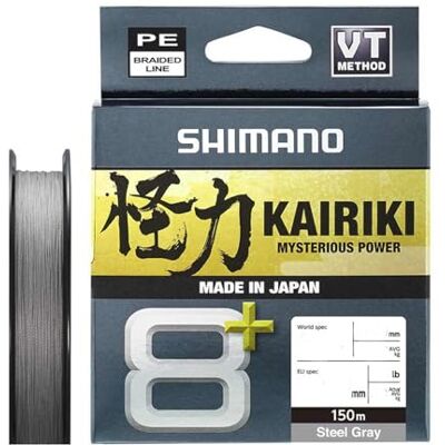 SHIMANO Line Kairiki 8+ 150m 0.20mm 16.0kg Grey SHIMANO Line Kairiki 8+ 150m 0.20mm 16.0kg Grey