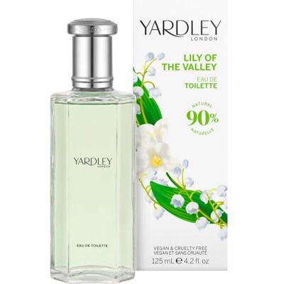 Yardley Lily of The Valley Eau de Toilette Vaporisateur pour Femme 125 ml Light Floral Perfume with Fresh Pear and Freesia Notes, Long-Lasting Fragrance, Vegan and Cruelty Free, UK Made Yardley Lily of The Valley Eau de Toilette Vaporisateur pour Femme 125 ml Light Floral Perfume with Fresh Pear and Freesia Notes, Long-Lasting Fragrance, Vegan and Cruelty Free, UK Made