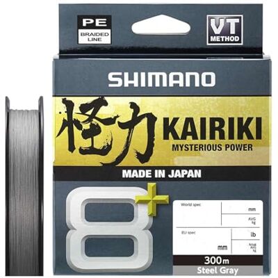 SHIMANO Line Kairiki 8+ 300m 0.16mm 11.1kg Grey SHIMANO Line Kairiki 8+ 300m 0.16mm 11.1kg Grey