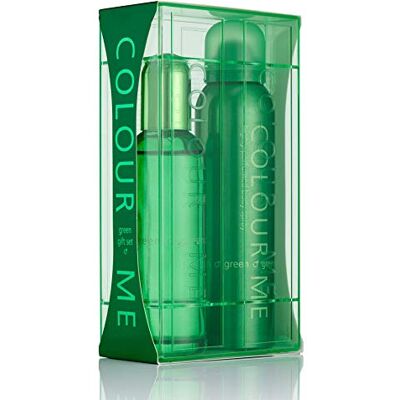Colour Me Green Men Eau de Parfum 90ml & Body Spray 150ml Twin Gift Set by Milton-Lloyd Colour Me Green Men Eau de Parfum 90ml & Body Spray 150ml Twin Gift Set by Milton-Lloyd