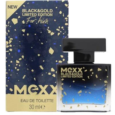Mexx Black & Gold Limited Edition Man Eau de Toilette Boisée et Fruitée pour Homme 30 ml Mexx Black & Gold Limited Edition Man Eau de Toilette Boisée et Fruitée pour Homme 30 ml