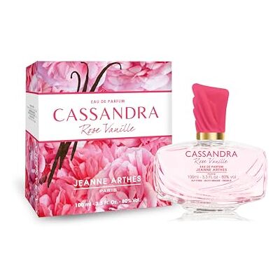 Jeanne Arthes Parfum Femme Cassandra Rose Vanille Eau de parfum Flacon Vaporisateur 100 ml Fabriqué en France à Grasse Jeanne Arthes Parfum Femme Cassandra Rose Vanille Eau de parfum Flacon Vaporisateur 100 ml Fabriqué en France à Grasse