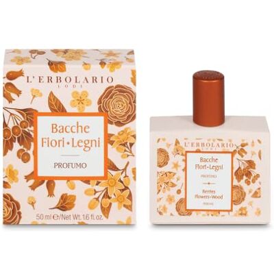 L'Erbolario Baies Fleurs Bois Parfum Unisexe, Parfum Homme, Parfum pour Femme, Parfum Agrumé et Floral, Format de 50 ml L'Erbolario Baies Fleurs Bois Parfum Unisexe, Parfum Homme, Parfum pour Femme, Parfum Agrumé et Floral, Format de 50 ml