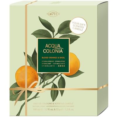4711 Acqua Colonia Blood Orange Basil Duo Set Eau de Cologne 100ml Kerze 72g Set 4711 Acqua Colonia Blood Orange Basil Duo Set Eau de Cologne 100ml Kerze 72g Set