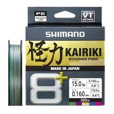 SHIMANO Line Kairiki 8+ 300m 0.16mm 11.1kg Multi C. SHIMANO Line Kairiki 8+ 300m 0.16mm 11.1kg Multi C.