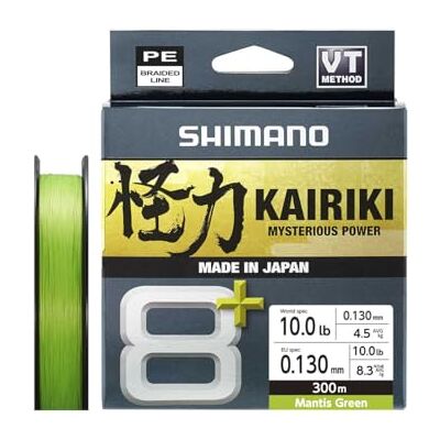 SHIMANO Line Kairiki 8+ 300m 0.13mm 9.1kg M. Green SHIMANO Line Kairiki 8+ 300m 0.13mm 9.1kg M. Green