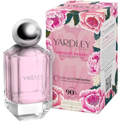 Yardley London Vibrant Peony Eau de Parfum, Fresh Floral, 100ml Fresh Fruity Floral Perfume with Notes of Pear, Peony and Rose, Long-Lasting Fragrance, Vegan, 90% Natural Ingredients Yardley London Vibrant Peony Eau de Parfum, Fresh Floral, 100ml Fresh Fruity Floral Perfume with Notes of Pear, Peony and Rose, Long-Lasting Fragrance, Vegan, 90% Natural Ingredients