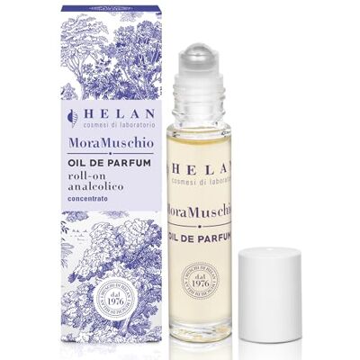 Helan Mora Musc Huile de parfum roll-on pour femme Eau de parfum concentrée Parfum fruité, floral et musqué Framboise et cassis Vitamines C et E 10 ml Helan Mora Musc Huile de parfum roll-on pour femme Eau de parfum concentrée Parfum fruité, floral et musqué Framboise et cassis Vitamines C et E 10 ml