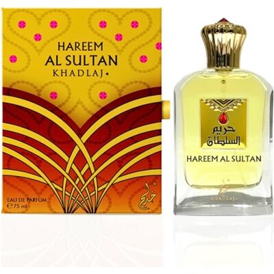 KHADLAJ PERFUMES Khadlaj Hareem Sultan Eau de parfum 75 ml – Parfum sophistiqué et durable, aux notes orientales et florales, idéal pour ceux qui recherchent une essence distinctive et élégante. KHADLAJ PERFUMES Khadlaj Hareem Sultan Eau de parfum 75 ml – Parfum sophistiqué et durable, aux notes orientales et florales, idéal pour ceux qui recherchent une essence distinctive et élégante.