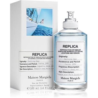 Maison Margiela Réplique Sailing Day Eau de toilette 100 ml + 3 échantillons de niche Maison Margiela Réplique Sailing Day Eau de toilette 100 ml + 3 échantillons de niche