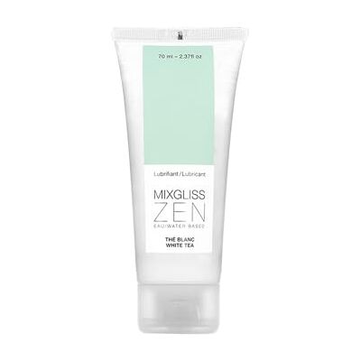 Mixgliss Zen Lubrifiant Intime à Base d'Eau Fraîcheur Sensuelle Thé Blanc Gel Lubrifiant Longue Durée Fabriqué en France 70ml Mixgliss Zen Lubrifiant Intime à Base d'Eau Fraîcheur Sensuelle Thé Blanc Gel Lubrifiant Longue Durée Fabriqué en France 70ml