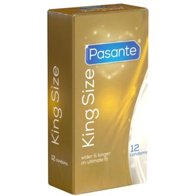 Pasante Lot de 12 préservatifs extra larges de 60 mm de large et 200 mm de long Idéal pour les hommes qui ont besoin de plus d'espace Pasante Lot de 12 préservatifs extra larges de 60 mm de large et 200 mm de long Idéal pour les hommes qui ont besoin de plus d'espace