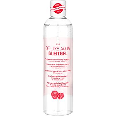 EIS Gel lubrifiant Deluxe Aqua … la fraise (300ml) de , effet prolong‚ … base aqueuse EIS Gel lubrifiant Deluxe Aqua … la fraise (300ml) de , effet prolong‚ … base aqueuse