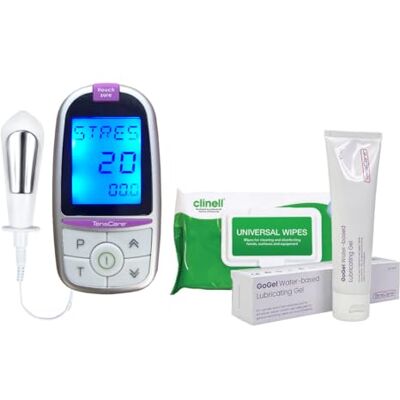 TensCare iTouch Sure Entraîneur des muscles pelviens, aide à renforcer le plancher pelvien et à lutter contre l'incontinence. Avec gel lubrifiant et lingettes pour le nettoyage de l'appareil TensCare iTouch Sure Entraîneur des muscles pelviens, aide à renforcer le plancher pelvien et à lutter contre l'incontinence. Avec gel lubrifiant et lingettes pour le nettoyage de l'appareil