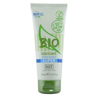 HOT BIO Super Lubrifiant à base d'eau, Transparent, 100 ml HOT BIO Super Lubrifiant à base d'eau, Transparent, 100 ml