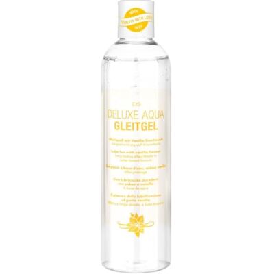 EIS Gel Lubrifiant Aqua Deluxe à Base Aqueuse, Vanille, 300 ml Sans Silicone, Compatible Préservatifs et Jouets, Formule Végane Testée, Capuchon Doseur, Facile Rincer EIS Gel Lubrifiant Aqua Deluxe à Base Aqueuse, Vanille, 300 ml Sans Silicone, Compatible Préservatifs et Jouets, Formule Végane Testée, Capuchon Doseur, Facile Rincer