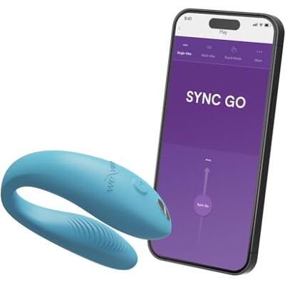 Vibe Sync Go Le Vibromasseur pour Couples Edition Voyage Vibromasseur en forme de C Jouet vibrant portable pour couples Vibrations partagées Rechargeable Étui de voyage Bleu Vibe Sync Go Le Vibromasseur pour Couples Edition Voyage Vibromasseur en forme de C Jouet vibrant portable pour couples Vibrations partagées Rechargeable Étui de voyage Bleu
