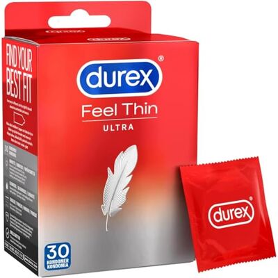 Durex Lot de 30 préservatifs Transparent Taille unique 0430080000 Durex Lot de 30 préservatifs Transparent Taille unique 0430080000