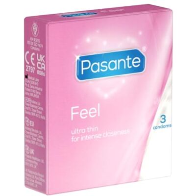 Pasante Sensitive (Feel) Lot de 3 préservatifs Pasante Sensitive (Feel) Lot de 3 préservatifs