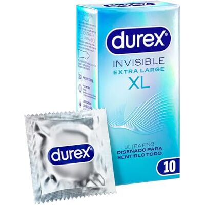 Durex INVISIBLE XL ultra fine condoms 10 u Durex INVISIBLE XL ultra fine condoms 10 u