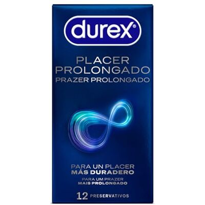 Durex Préservatifs Placer Prolongé avec Effet Retardateur 12 préservatifs Durex Préservatifs Placer Prolongé avec Effet Retardateur 12 préservatifs