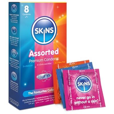 SKINS Assorti Mélange de 12 préservatifs britanniques SKINS Assorti Mélange de 12 préservatifs britanniques