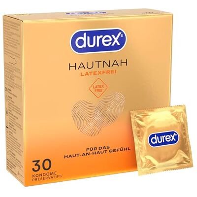 Durex Lot de 30 préservatifs sans latex en matériau Real-Feel et avec forme anatomique Easy-On Sans latex 1 x 30 préservatifs Durex Lot de 30 préservatifs sans latex en matériau Real-Feel et avec forme anatomique Easy-On Sans latex 1 x 30 préservatifs