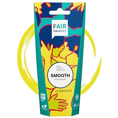 Fair Squared SMOOTH Kondome 10er Extra Feucht Perfekte Passform Naturkautschuk Fair Squared SMOOTH Kondome 10er Extra Feucht Perfekte Passform Naturkautschuk