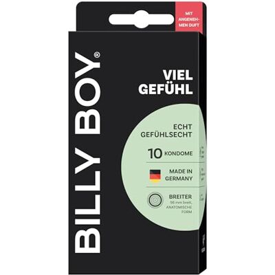 Billy Boy Lot de 10 préservatifs sensation réaliste 56 mm Billy Boy Lot de 10 préservatifs sensation réaliste 56 mm