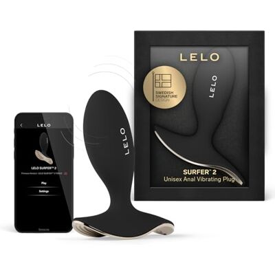 LELO SURFER 2 Plug Anal Vibrant Unisexe Doté de 6 Modes de Plaisir, Sex Toys Anals Silicone, Anal Plug, Plugs Anals, Black LELO SURFER 2 Plug Anal Vibrant Unisexe Doté de 6 Modes de Plaisir, Sex Toys Anals Silicone, Anal Plug, Plugs Anals, Black