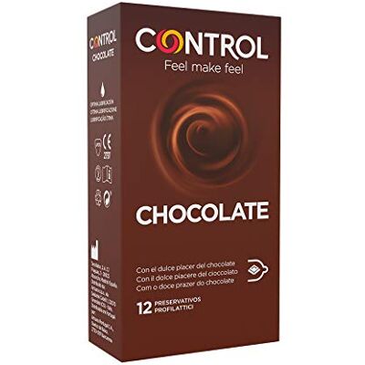 CONTROL Préservatifs chocolat Boîte de 12 préservatifs doux au chocolat Lubrifiés Sexe sûr Profitez de préservatifs avec ajustement parfait pour une relation sûre. CONTROL Préservatifs chocolat Boîte de 12 préservatifs doux au chocolat Lubrifiés Sexe sûr Profitez de préservatifs avec ajustement parfait pour une relation sûre.