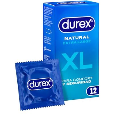 Durex Profilacticos Natural Xl Easy 12U Durex Profilacticos Natural Xl Easy 12U