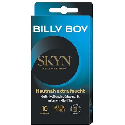 Billy Boy SKYN Lot de 10 préservatifs hydratés sans latex Billy Boy SKYN Lot de 10 préservatifs hydratés sans latex