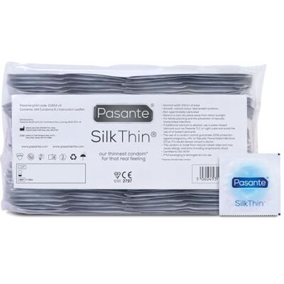 Pasante Silk Thin 144 préservatifs extrême fins (air thin) Pasante Silk Thin 144 préservatifs extrême fins (air thin)
