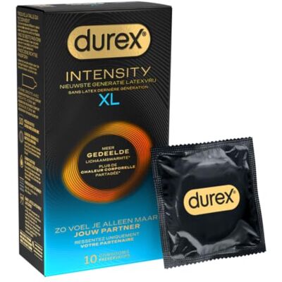 Durex Lot de 10 préservatifs Intensity XL Durex Lot de 10 préservatifs Intensity XL