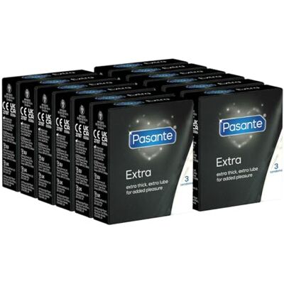 Pasante Extra 12x3 préservatifs extra forts Pasante Extra 12x3 préservatifs extra forts