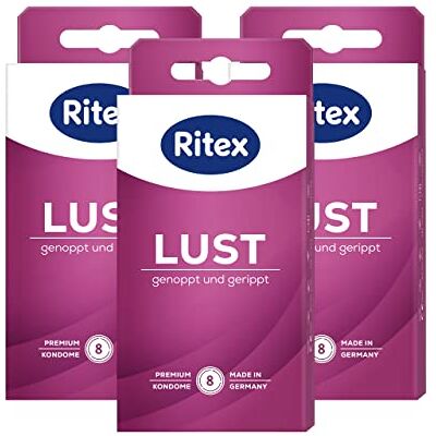Ritex Lust 24 préservatifs à picots et nervurés (3 x 8) Ritex Lust 24 préservatifs à picots et nervurés (3 x 8)