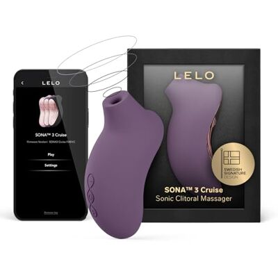 LELO SONA 3 Cruise Masseur Sonique avec Appli Bluetooth, Doté de 12 Modes de Plaisir, Vibromasseur Sex Toys Femme Clitoridien, Sextoyse Femme Clitoridienne, Sextoy, Vibromasseurs Feminin, Plum LELO SONA 3 Cruise Masseur Sonique avec Appli Bluetooth, Doté de 12 Modes de Plaisir, Vibromasseur Sex Toys Femme Clitoridien, Sextoyse Femme Clitoridienne, Sextoy, Vibromasseurs Feminin, Plum