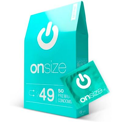 ON) Préservatifs ONsize I 49 mm largeur I 50 pièces I mince 0,07 mm épaisseur I Préservatifs premium ultra-fins I Préservatifs vegan I Préservatifs pour hommes ON) Préservatifs ONsize I 49 mm largeur I 50 pièces I mince 0,07 mm épaisseur I Préservatifs premium ultra-fins I Préservatifs vegan I Préservatifs pour hommes