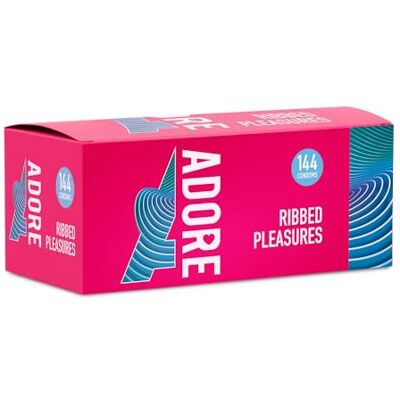 Pasante Préservatifs Adore nervurés 144 pièces Pasante Préservatifs Adore nervurés 144 pièces
