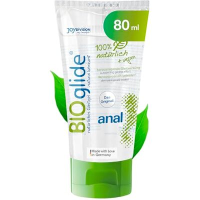 JOYDIVISION Original BIOglide anal Lubrifiant 80 ml I Lubrifiant 100% naturel & végétalien I Lubrifiant à base d'eau I Lubrifiant bio pour préservatifs latex I Lubrification à base d'eau JOYDIVISION Original BIOglide anal Lubrifiant 80 ml I Lubrifiant 100% naturel & végétalien I Lubrifiant à base d'eau I Lubrifiant bio pour préservatifs latex I Lubrification à base d'eau