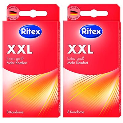 Ritex 16 (2 x 8) préservatifs XXL – Préservatifs extra larges Ritex 16 (2 x 8) préservatifs XXL – Préservatifs extra larges