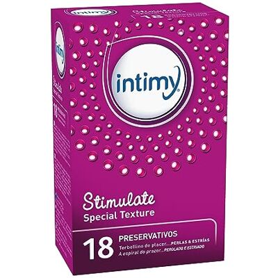 INTIMY Préservatifs Simulate 18 Préservatifs Pour Multiplier Les Sensations Micro-Perles Stimulate Femmes Et Hommes INTIMY Préservatifs Simulate 18 Préservatifs Pour Multiplier Les Sensations Micro-Perles Stimulate Femmes Et Hommes