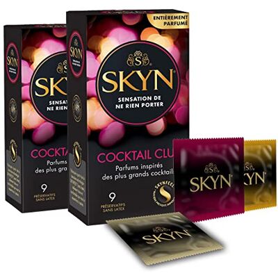 SKYN -18 Préservatifs Parfumés COCKTAIL CLUB Sans Latex SKYN -18 Préservatifs Parfumés COCKTAIL CLUB Sans Latex
